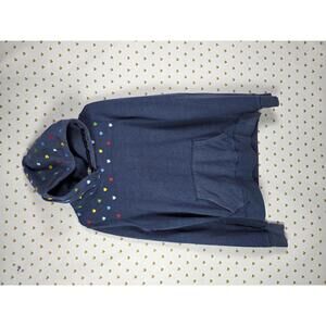 Victorias Secret Pink Vintage HTF Embroidered Heart Hoodie Pullover Sweater MED